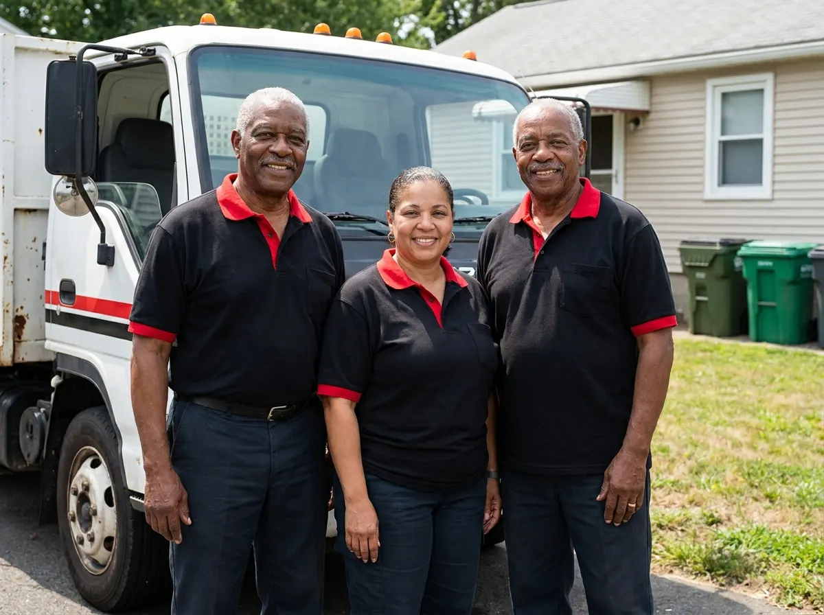 North Ridge Dumpster Rental garbage collection service team in Springfield, MA